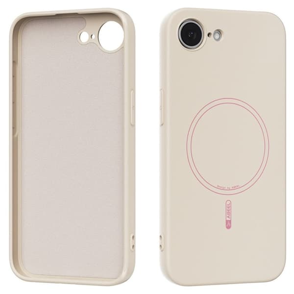 ABEEL iPhone 17e/16e Silicone Case MagSafe - Beige
