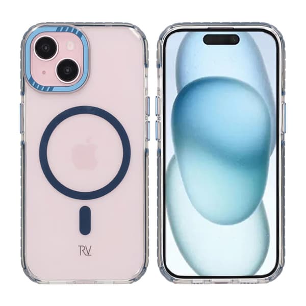 iPhone 15 Rvelon Mobile Case Magnet Reinforced - Blue