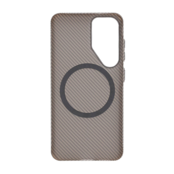 Samsung Galaxy S25 Mobile Case Carbon Patterned - Gray