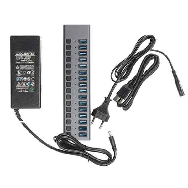 16 out put USB 3.0 (90W) usb multi-port hub hub transmission charging expansion dock laptop mobile computer group control expander