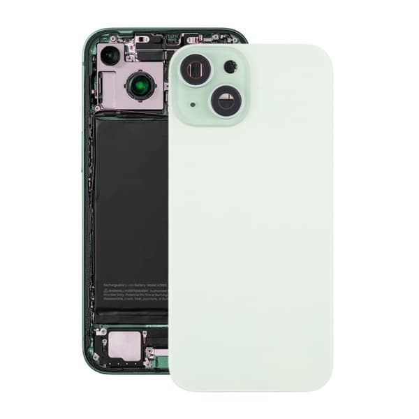 iPhone 15 Back Glass with Magnet and Camera Lens - Green
