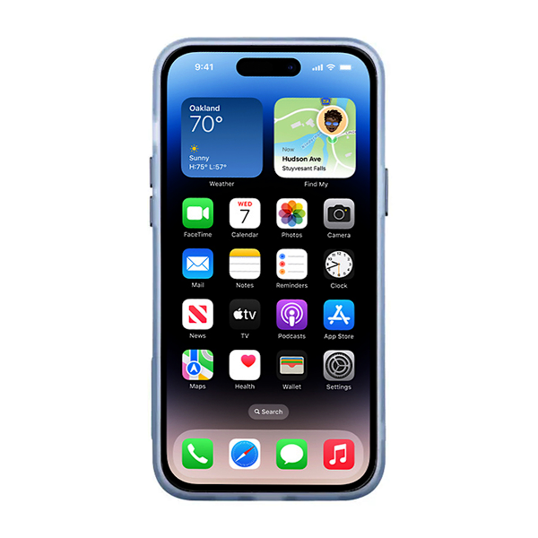 iPhone 14 Mobilskal - Frostat Blå
