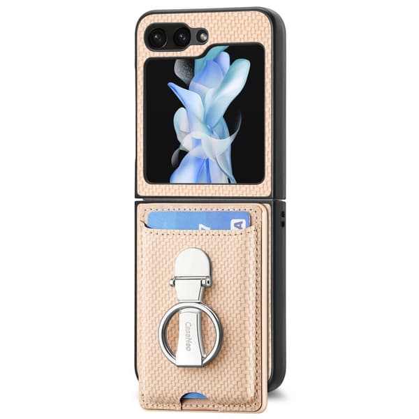 Samsung Galaxy Flip6 / Flip 7 FE Case with Cardholder - Gold