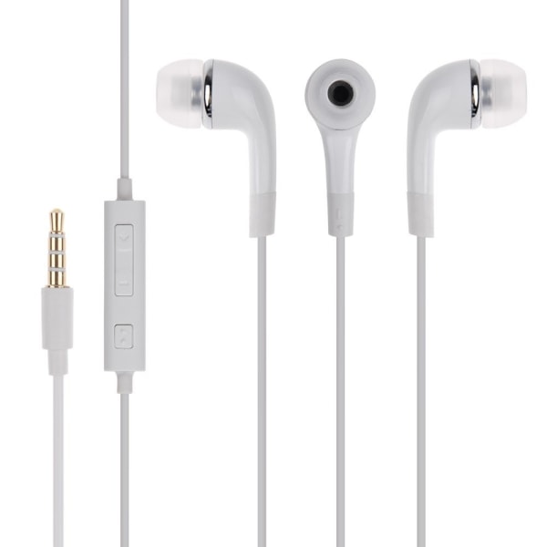 Stereo Headset In-Ear Hörlurar Till 3,5 mm Enheter - Vit