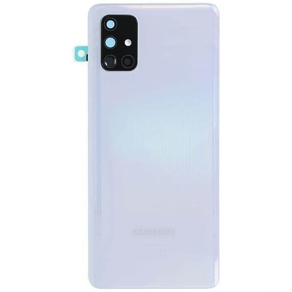 Samsung Galaxy A71 Baksida med tejp - Vit Svart