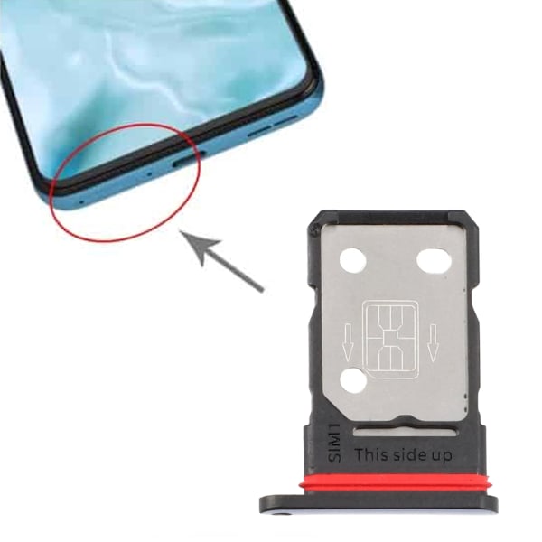 OnePlus Nord 2 5G Simkortshållare - Svart