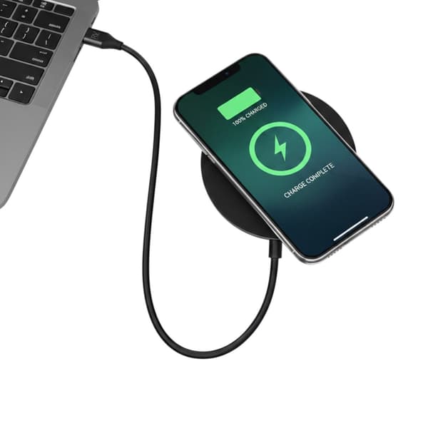 Rvelon Wireless MagSafe Charger with Stand Qi2 15W USB-C - Black