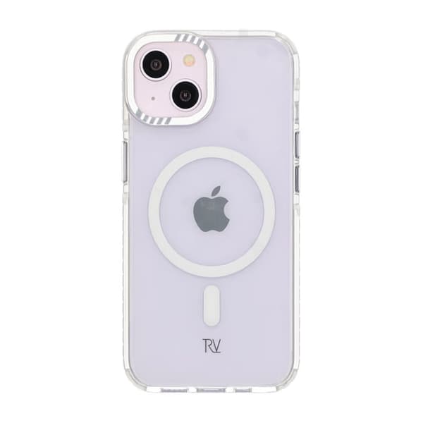 Rvelon Mobile Case Magnet Reinforced for iPhone 13 and 14 - White
