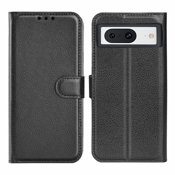 Google Pixel 8 Plånboksfodral med Stativ - Svart