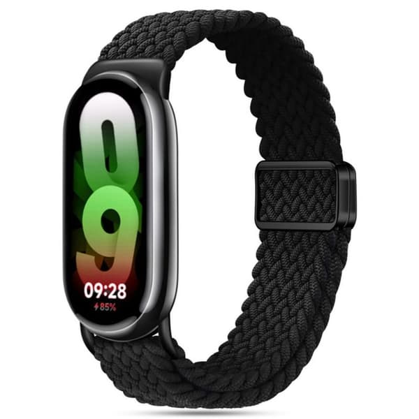 Tech-Protect NylonMag Watch Strap for Xiaomi Smart Band 8/9/NFC - Black