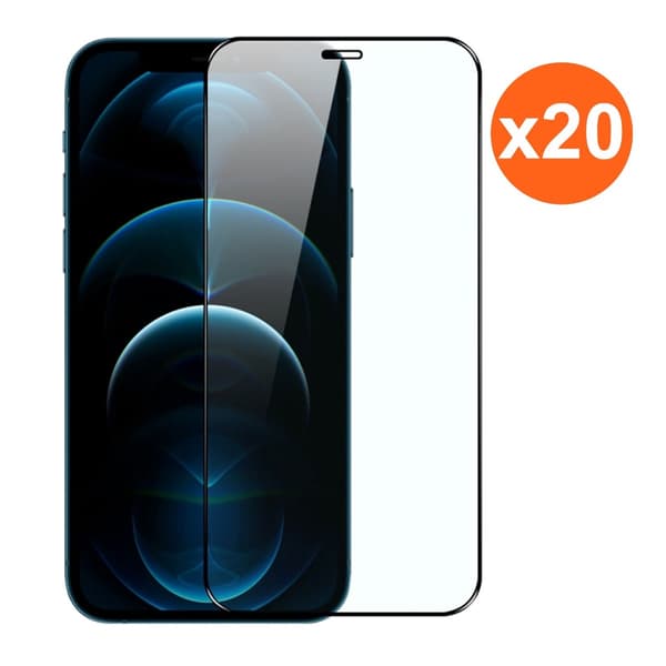 Screen Protector iPhone 12 Pro Max - 2.5D High Aluminum Tempered Glass RV no frame 20 pcs bulk