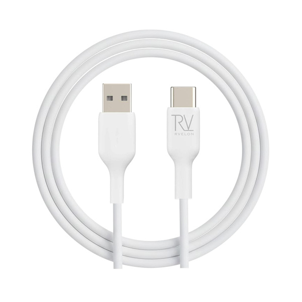 Rvelon USB-A till USB-C Kabel 1M - Vit