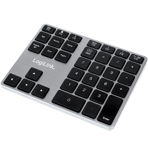 LogiLink Wireless Numeric Keyboard with Arrow Keys, 2.4GHz - Black