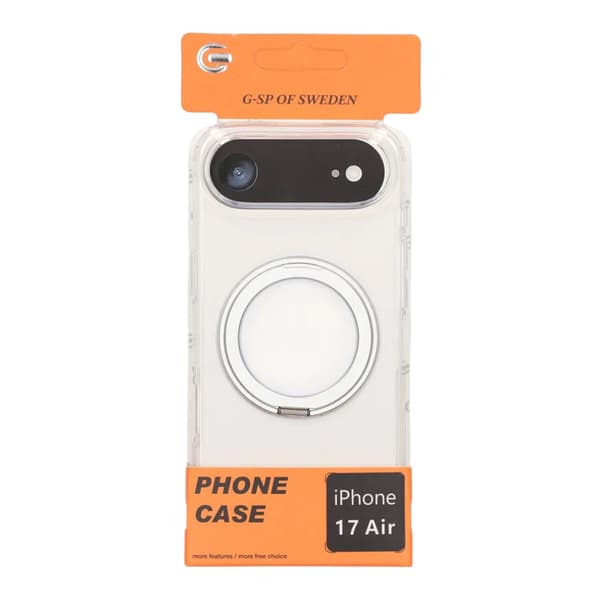 Mobile Case Rotating Magnet Stand for iPhone 17 Air - Clear