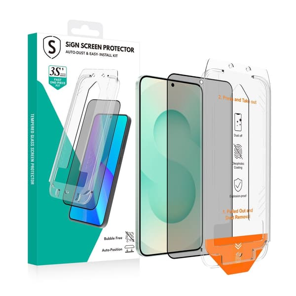 SiGN Screen Protector Samsung Galaxy S24 Plus – EZ Apply with dust free applicator