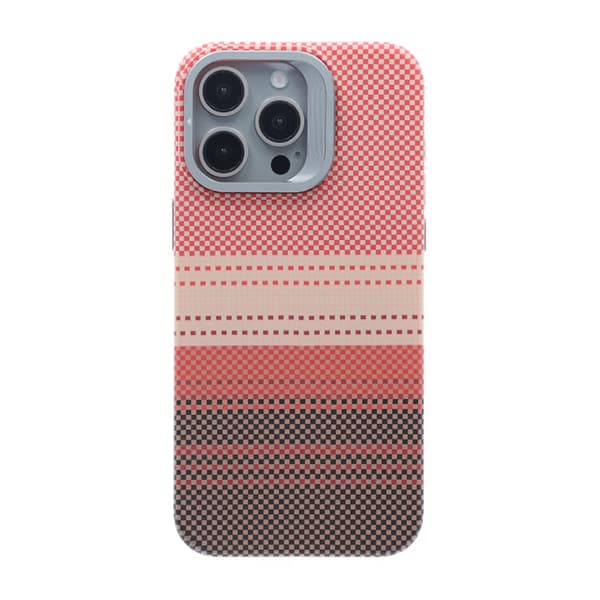 Magsafe Case and Stand for iPhone 15 Pro Max - Striped Orange