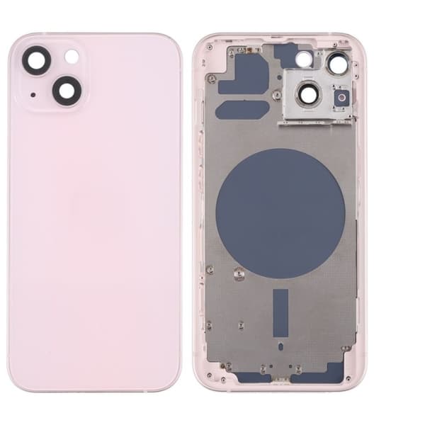 iPhone 13 Back Cover with Small Parts (No Logo) - Pink