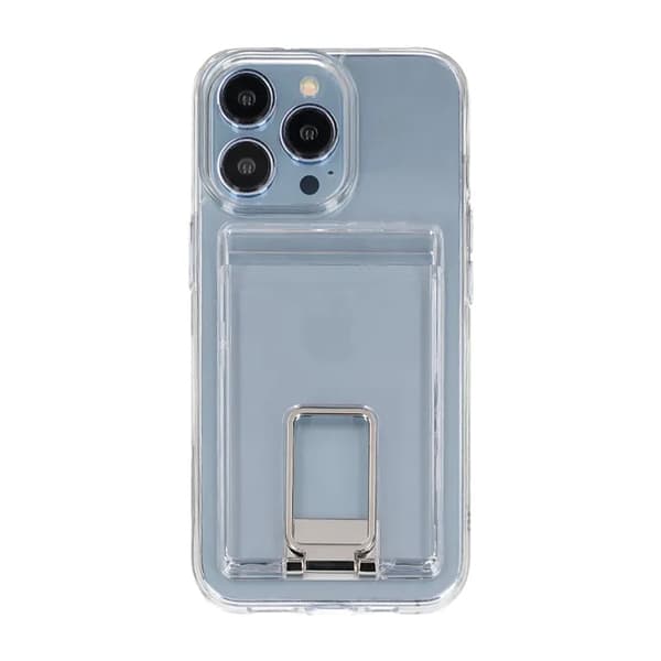 Rvelon Case Card Holder and for iPhone 14 Pro - Clear