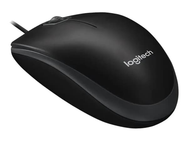 Original Logitech B100 Optisk Mus - Svart Svart