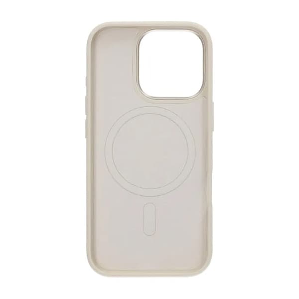 Silicone Mobile Case for iPhone 16 Pro - White with Camera Protection