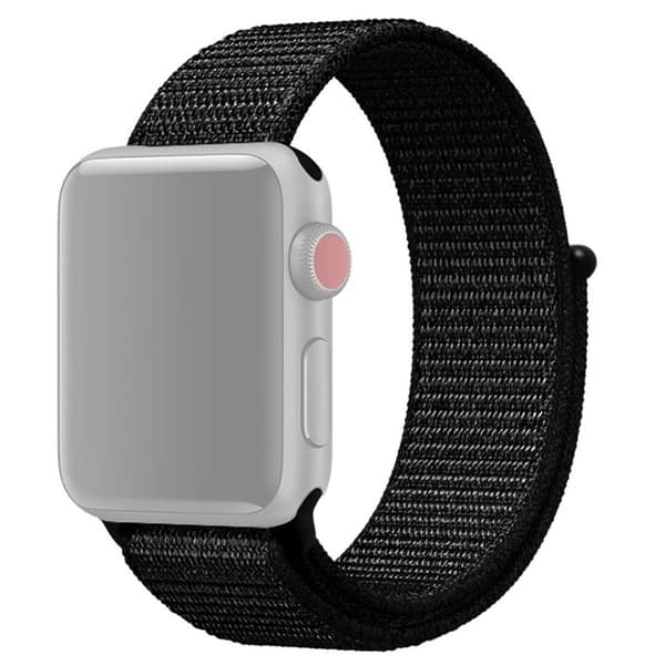 Apple Watch 49/46/45/44/42mm Nylon Watch Strap – Black