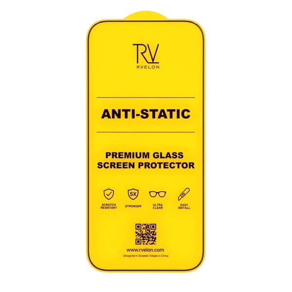Rvelon Skärmskydd för iPhone Air - 3D Härdat Glas - Bulk