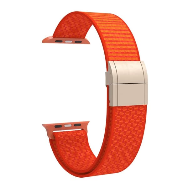 Apple Watch 42/41/40/38mm Nylon Watch Strap Magnetic Closure - Orange