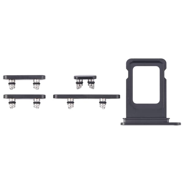 Buttons and SIM Card Holder for iPhone 15 Pro and 15 Pro Max - Black
