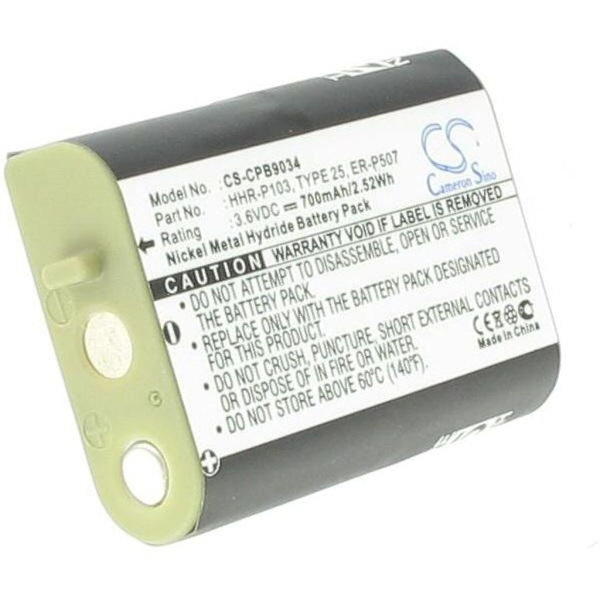 Battery for Panasonic HHR-P103 etc