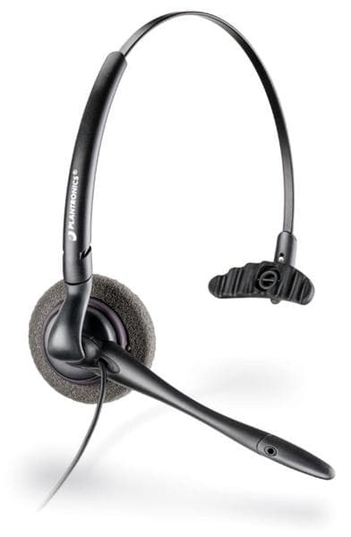 Original Plantronics DuoSet MO200-E2 Svart