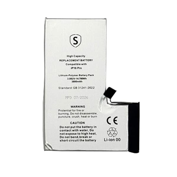 iPhone 16 Pro High Capacity Battery - 3800mAh