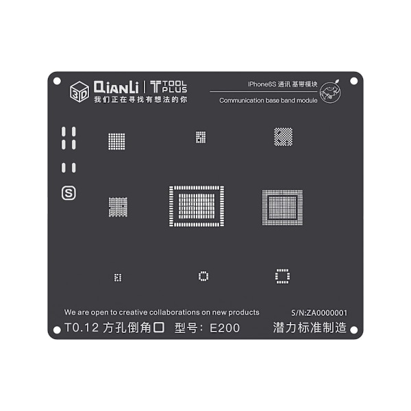 2D iBlack E200 Communication Base Band BGA Reballing - Phone 6S