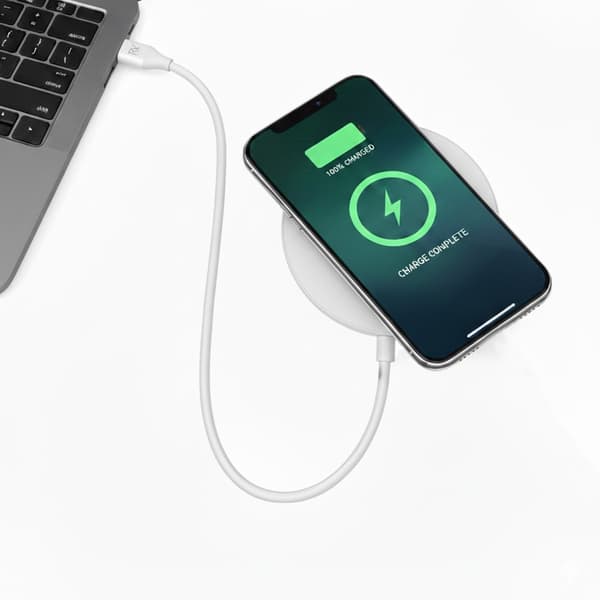 Rvelon Wireless MagSafe Charger - Qi2 15W USB-C - White