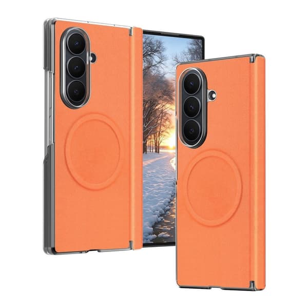 MagSafe Case PU-leather Samsung Galaxy Z Fold8 Ultra - Orange