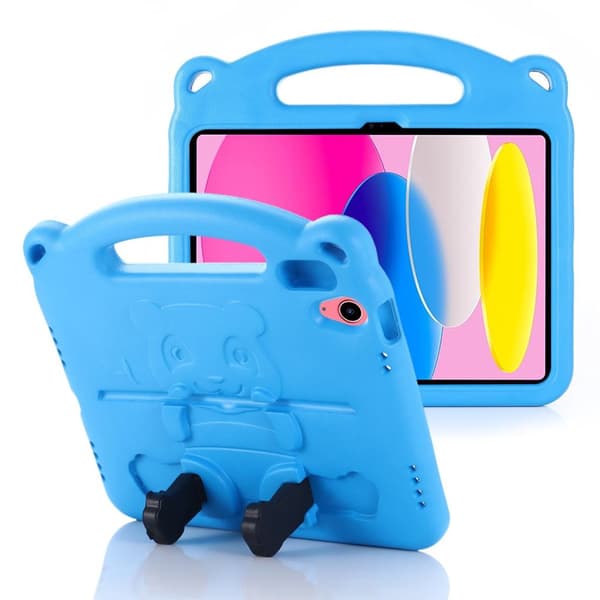 iPad A16 11" 2025/10.9" 2024 Case with Kickstand/Hand Grip for Children - Blue