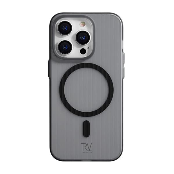 iPhone 14 Pro Mobile Case Corrugated with Magsafe Rvelon - Gray