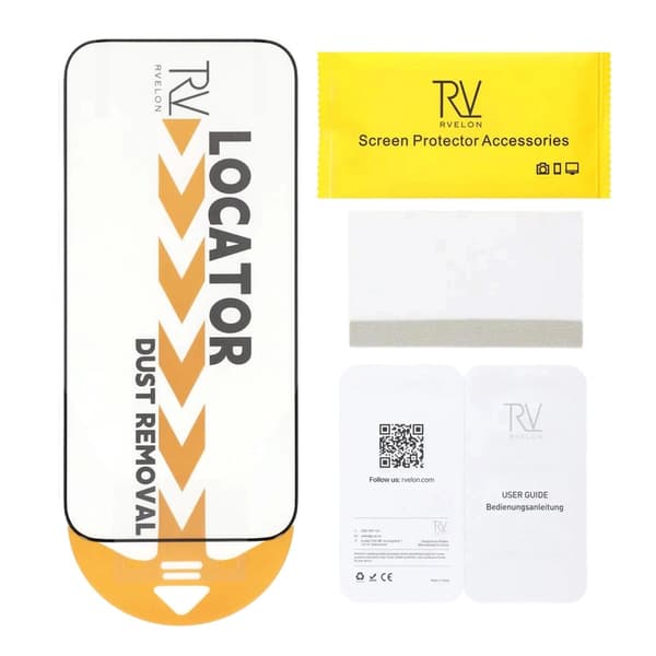 Rvelon Skärmskydd 2.5D Härdat Glas för iPhone 17 Pro - Bulk 20-pack