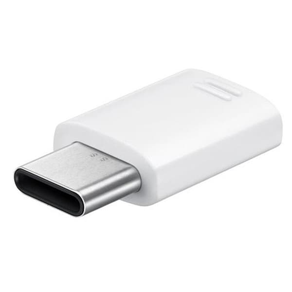 Original Samsung Micro USB - USB-C Adapter - Vit Svart