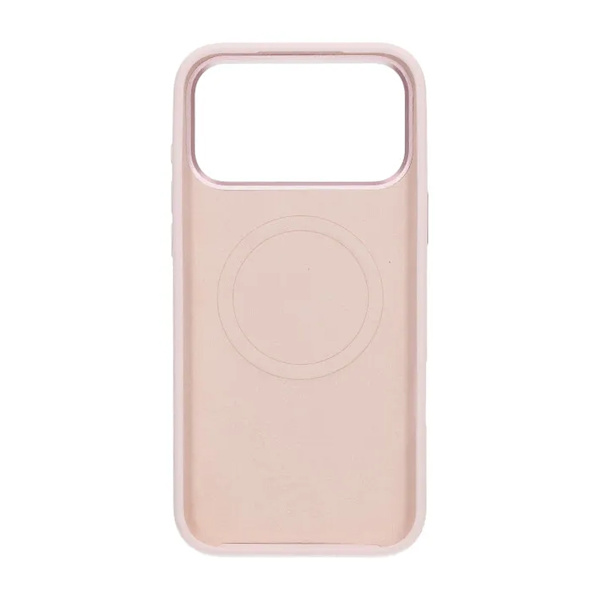 Silicone Mobile Case with Camera Metal Frame for iPhone 17 Pro - Pink