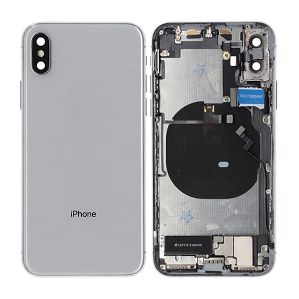 iPhone X Baksida med Komplett Ram - Vit