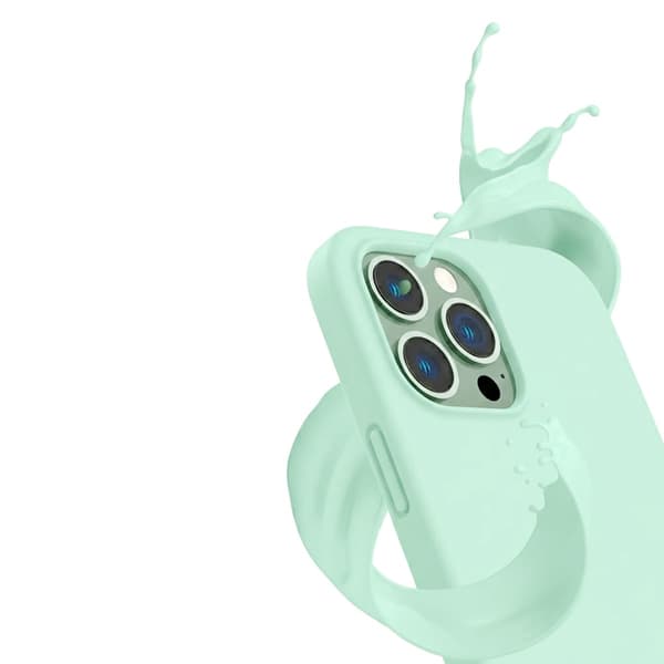 Rvelon Mobilskal Silikon för iPhone 12 och 12 Pro - Grön