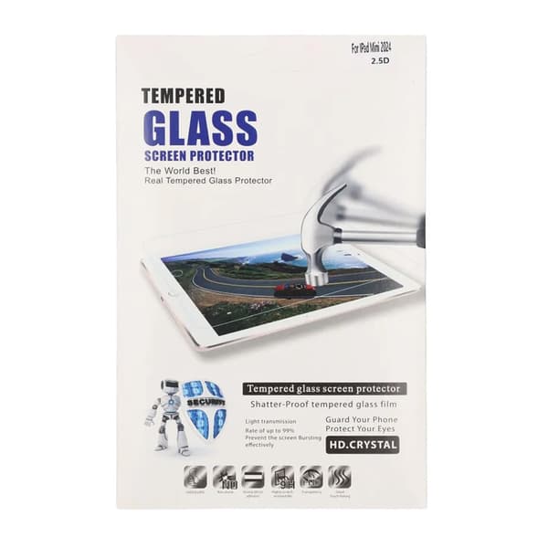 Screen Protector iPad Mini 2024 Tempered Glass - bulk