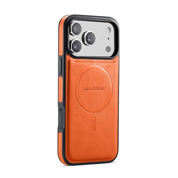 MAGKING K1 iPhone 18 Pro / 17 Pro MagSafe Case PU-leather - Orange