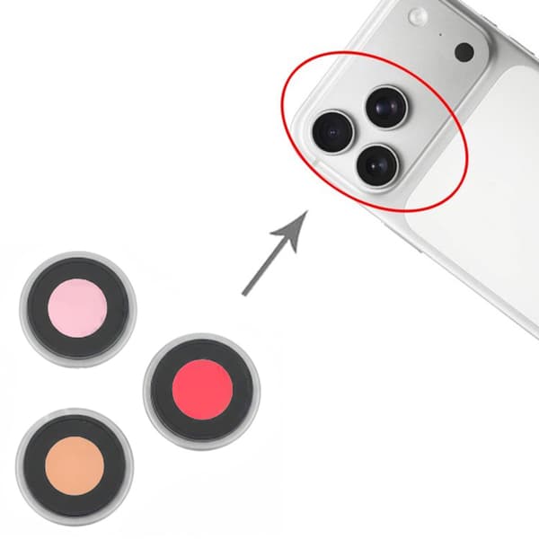 Camera Lens with Frame for iPhone 17 Pro and 17 Pro Max - Silver