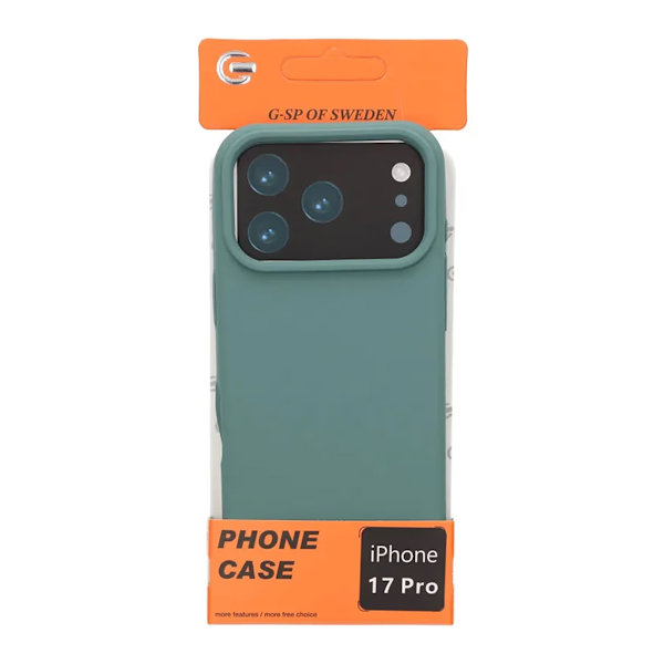 Soft Silicone Mobile Case for iPhone 17 Pro - Green