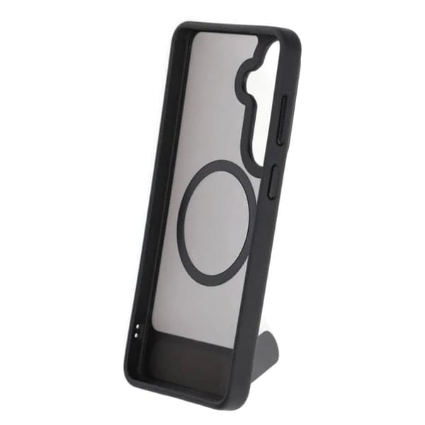 Black Feather Inclined Bracket Magnetic Case - Samsung Galaxy S26 Plus Black