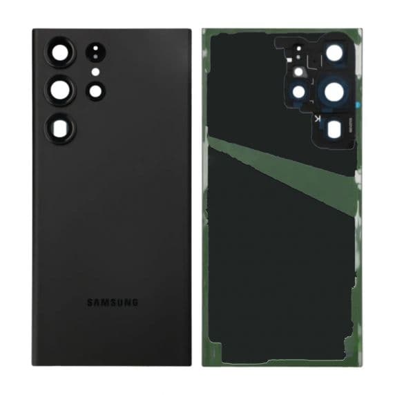 Samsung Galaxy S23 Ultra Baksida med tejp - Svart Svart
