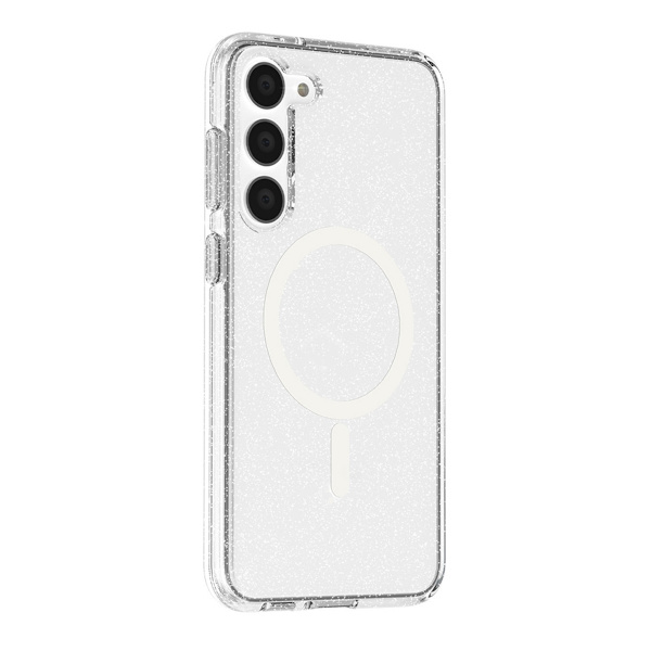 Samsung Galaxy S23 Plus Glitter Magsafe Mobile Case - Transparent