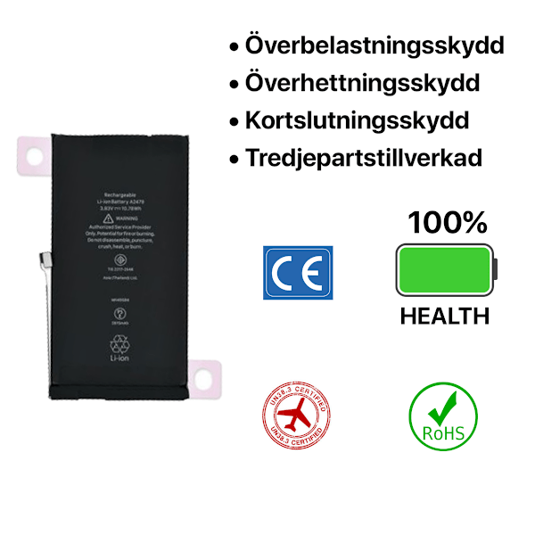 iPhone 12/12 Pro Batteri Hög Kvalité