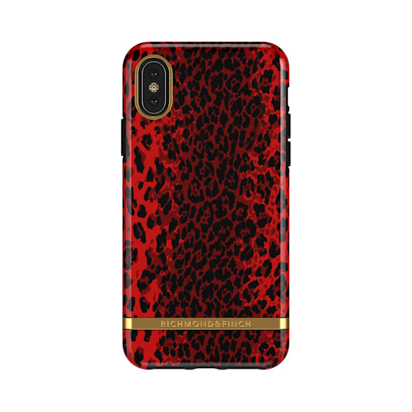 Richmond & Finch Skal Röd Leopard - iPhone XS MAX